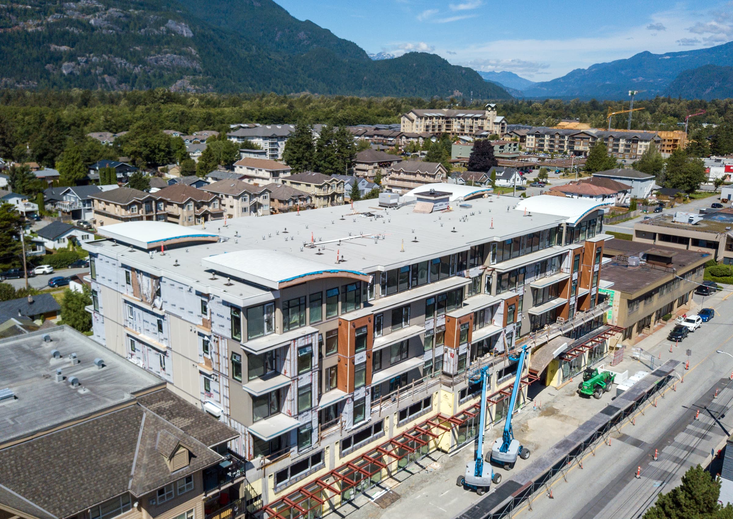 SBS modified bitumen roofing project